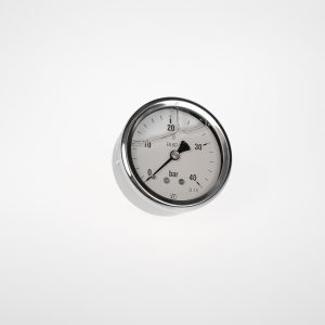 PRESSURE GAUGE 0 - 40 BAR X 63MM WITH 1/4" REAR ENTRY