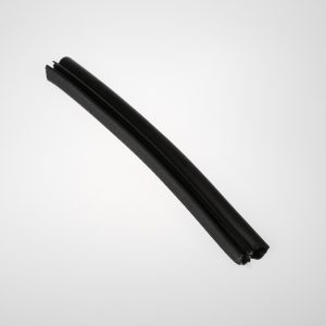 BLACK PVC EDGE TRIM WITH SPONGE RUBBER SEAL 27MM W X 18 MM H X 15MM D