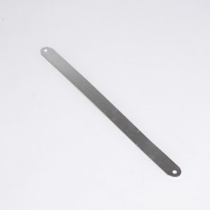 ALUMINIUM CONNECTION PLATE 25 X 380 X 1.5 MM 2 X Ø7 MM HOLES