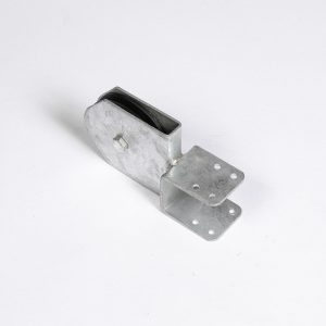 REVERSE WHEEL 4" IN STEEL HOUSING FOR BOX SECTION 50 X 50MM