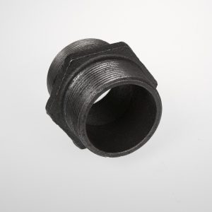 HEX EQUAL NIPPLE MALE (BLACK) 3"