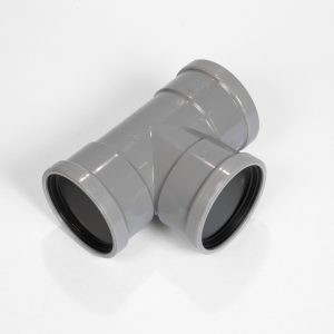 TEE 90 DEG 3 X RUBBER 125 X 125MM