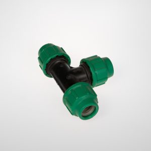 PE REDUCING TEE 20 X 16MM 10 BAR