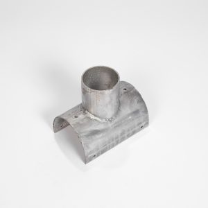 ALUMINIUM DRAIN SPOUT Ø90MM - INTERNAL, FEMALE, FOR ROUND BOAL GUTTER