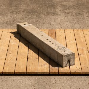 CONCRETE FOUNDATION POST, INSIDE, 120 X 120 X 1000MM, M10 BOLT, Ø6