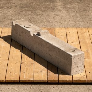 CONCRETE FOUNDATION POST FOR UNINSULATED SYSTEM, OUTSIDE, 120 X 160 X 900MM
