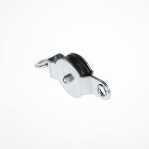 PULLEY 2" SINGLE NYLON WHEEL-BLACK
